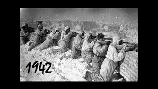 Кадры Сталинградской битвы 1942 - 1943 гг.