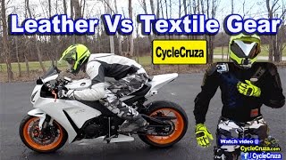 Textile Vs Leather Motorcycle Gear: Leather Gear Necessary?