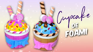 Cupcake en Foami (Cajita)