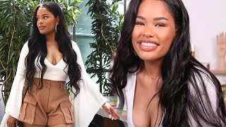 FULL GRWM FOR BRUNCH | NATURAL GLAM | MAKEUP•HAIR•OUTFIT | Arnellarmon