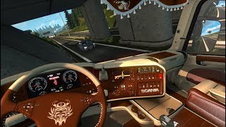 V8 sound and MONSTER horn MOD in SCANIA | Ets2