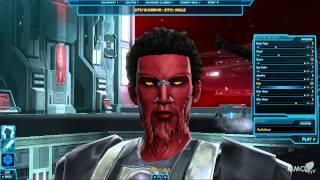 Star Wars The Old Republic Character creation Sith Pureblood race - MMO HD TV (1080p)
