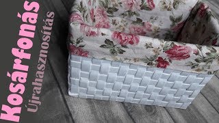 DIY Kosárfonás új módja újságpapírból / Papírfonás /  Newspaper Basket