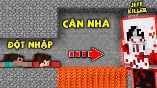 Rex Và Noob Thử Thách Đột Nhập Vào Nhà Cửa Jeff The Killer Trong Minecraft !!
