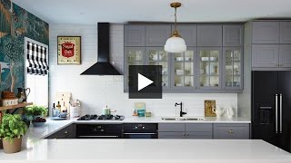 Interior Design — Dramatic, Boldly Decorated Family Ikea Kitchen Makeover