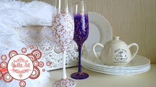 Бокалы своими руками. Мастер класс!