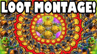 Clash of Clans - LOOT MONTAGE! "NEARLY 2 MILLION LOOT IN 1 RAID!" Collecting and Spending Millions!