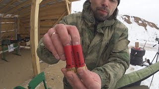 МР-155, Стрельба "БРАКОНЬЕРСКОЙ" дробью на 80 и 120 метров!!! СКМ РУЛИТ!