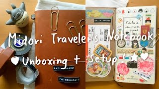 Midori Traveler's Notebook (ミドリトラベラーズノート) Haul + Setup 2016! ?