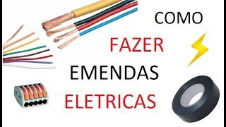 Como fazer emenda e derivação de fios e cabos eletricos