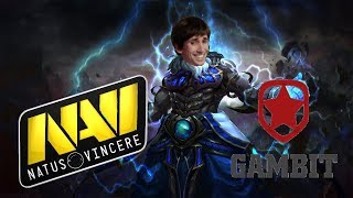 ПЕРВЫЙ МАТЧ NaVi В НОВОМ СОСТАВЕ | NaVI vs Gambit Starladder Minor