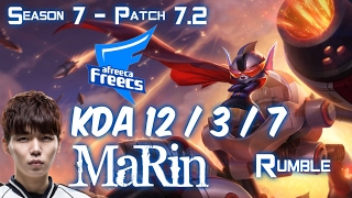 AFs MaRin RUMBLE vs RIVEN Top - Patch 7.2 KR Ranked