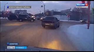 В Кемерове полицейская погоня за пьяным водителем попала на видео