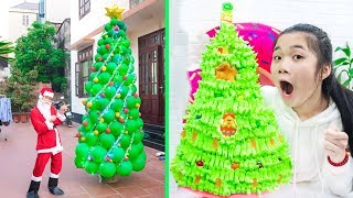 Ông Già Noel Nhí Thổi Bóng Bay ❤ Những Cách Làm Bánh Sinh Nhật - Trang Vlog