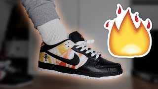 HEAT ON FEET!!! NIKE DUNK SB ROSWELL RAYGUNS REVIEW/ON-FEET