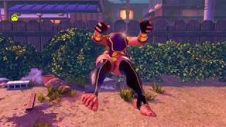 リヨナ Street Fighter 5 ryona Golden Menat (Thic + Jiggly mod) First person camera (Eng voice)