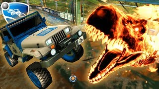 JURASSIC WORLD DLC SHOWCASE | Rocket League