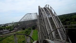 Colossos front seat on-ride HD POV Heide Park