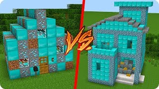 CASA DE DIAMANTE NOOB VS CASA DE DIAMANTE PRO EN MINECRAFT ?