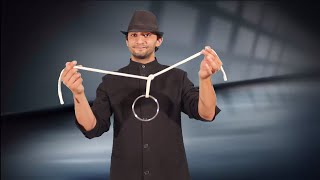تعلم العاب الخفة # 329 ..... ring and rope magic trick revealed