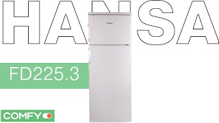Hansa FD225.3 - небольшой двухкамерный холодильник - Видеодемонстрация  от Comfy