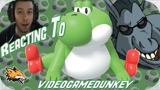 Reacting to videogamedunkey BEEG BEEG YOSHI