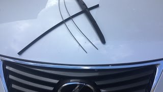 How to replace LEXUS/TOYOTA wiper blade refill inserts