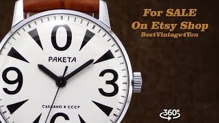 Raketa Big Zero Rare Soviet Dress Watch From 80s  - For SALE on Etsy