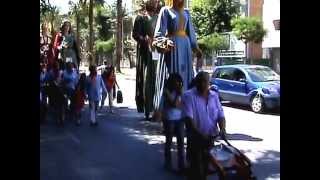 Encuentro de gegants 2008 en el Barrio de la Marina