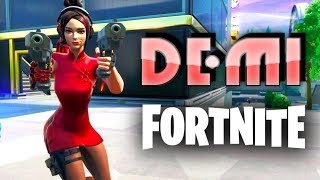 The Tier 87 Demi skin - aka the POKIMANE skin - in Fortnite!
