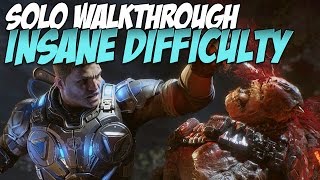 Gears of War 4 Insane Walkthrough Solo | Act 1, Chapter 1: The Raid