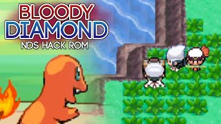 Pokemon Bloody Diamond - An NDS Hack Rom with 12 Starters, New Rival, New Characters ..etc