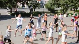 Общегородская заряка и "Веселые старты" - ОО "Молодая Республика" г. Харцызск