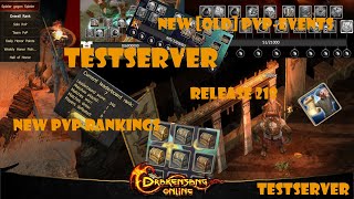 Drakensang Online TESTSERVER - Release 218 ~ PvP Rankings + New Events