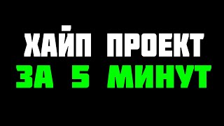 Как создать хайп проект за 5 минут