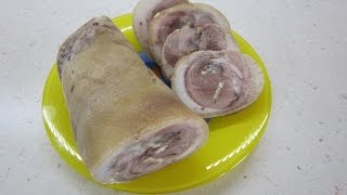 Рецепт Рулета из свиной рульки, Свиной рулет. Очень вкусно. Домашняя кухня.