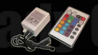 www.LEDShoppe.com Remote Control 30cm 12V RGB Flashing 5050 SMD LED Strip  (LE5047)