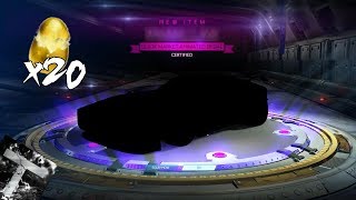 Opening 20 GOLDEN EGGS in Rocket League - INSANE
