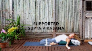 Supta Virasana (Reclining Hero Pose). The Ultimate Guide! OnlineYogaTeaching.com