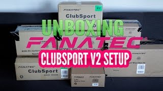 Fanatec CLUBSPORT V2 full setup unboxing + first look