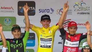 Vuelta a Colombia 2017,  Última etapa doce  "Juan Pablo Villegas ganó la etapa por un pelo"