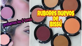 Probamos los nuevos rubores de bissu!
