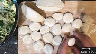 素三鲜饺子的做法 Chinese must have dumplings for new year : Chinese chives vegan dumplings
