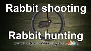 Rabbit Shooting, Hunting with 22 rimfire rifle Lamping Rabbits 2017 /18