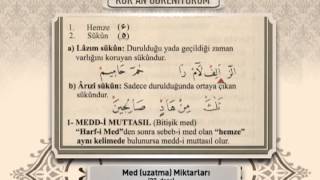 32. Ders- Med harfi özellikleri-Nihat Temel ile Kuran Öğreniyorum Bölüm 2