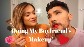 Doing My Boyfriend's Makeup! ft. Josh Leyva | Chachi Gonzales