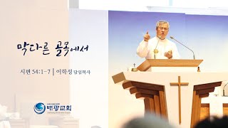 배광교회 20200119 주일예배, 이학성 목사 (시54:1-7) “막다른 골목에서”