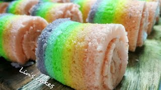 Bolu gulung mini rainbow..enak, lembut, moist dan cantik...penampilannya sangat eye catching?