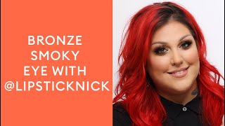 Bronze Smoky Eye with @LipstickNick from Morphe