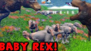 The Isle - REX LIFE CYCLE UPDATE, JUVENILE, SUB ADULT, NEW ADULT SKIN ( Early Access Gameplay )